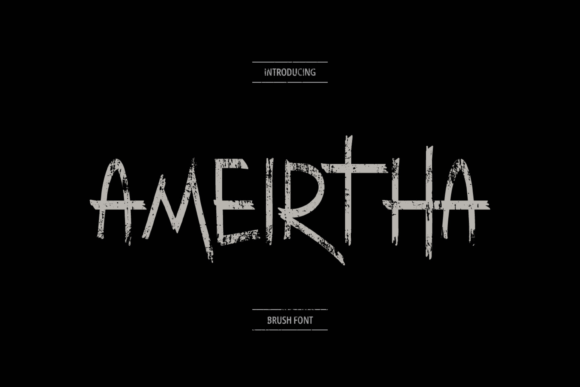 Ameirtha: The Dark Brush Display Font That Elevates Brand Identity
