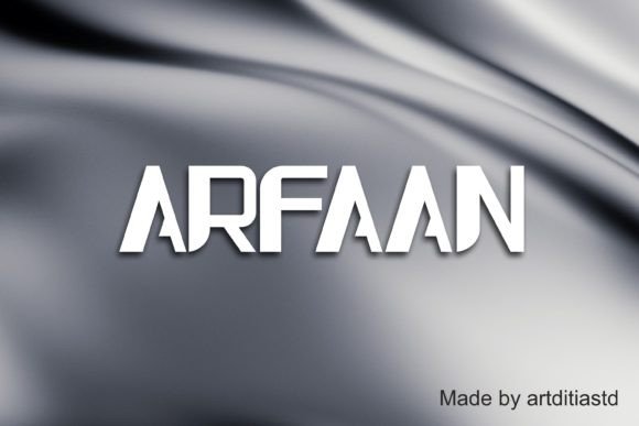 Arfaan: A Bold Display Font for Real-World Branding