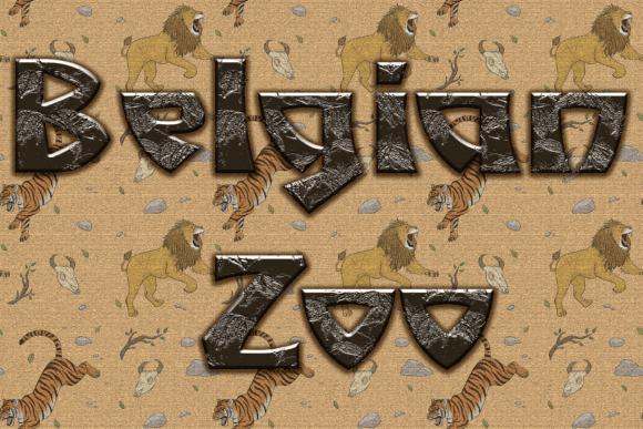 Belgian Zoo: A Playful Display Typeface for Authentic Branding