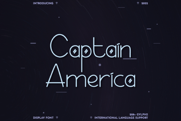 Captain America: The Bold Display Font for Stronger Brand Identity