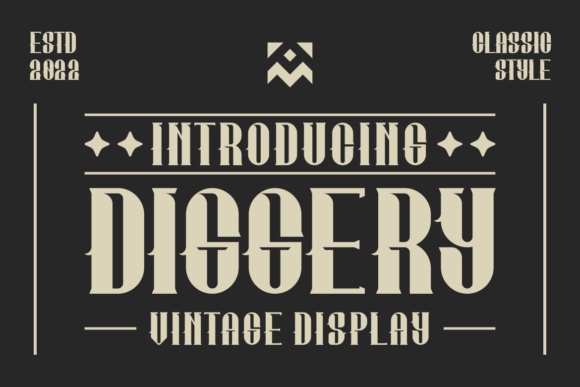 Diggery: A Vintage Display Typeface for Modern Web Design