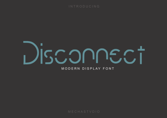 Disconnect: A Modern Display Font for Editorial Design