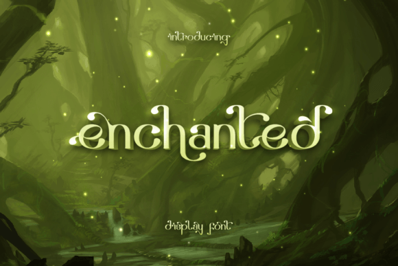 Enchanted: A Magical Display Font for Mystical Brand Identities
