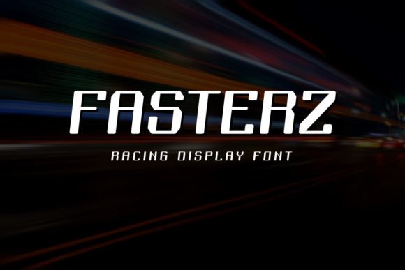 Fasterz: A Futuristic Display Typeface for Bold Brand Identity