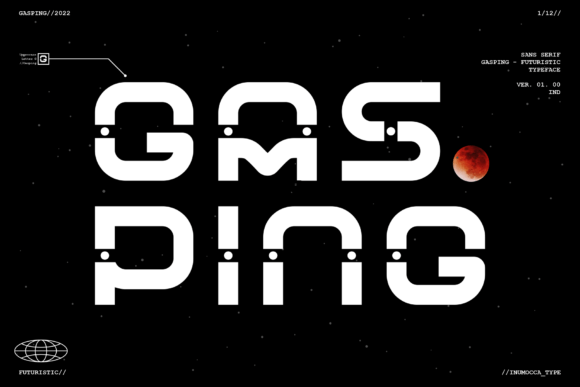 Gasping: A Futuristic Display Typeface for Modern Editorial Design