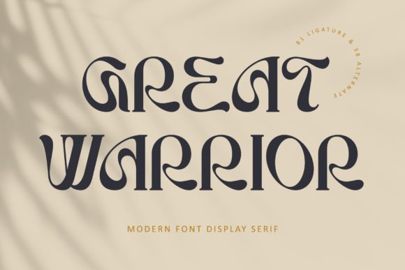 Great Warrior: A Modern Serif Display Font for Editorial Design