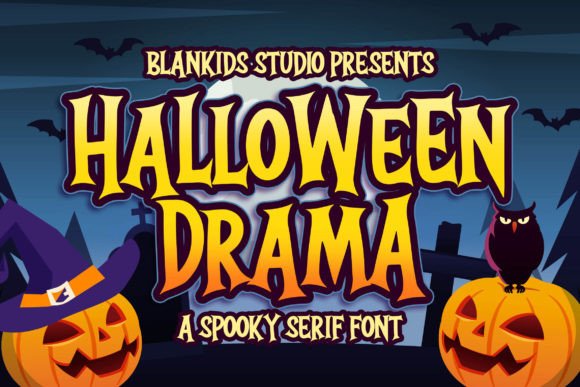 Halloween Drama: The Spooky Display Font for Web Design