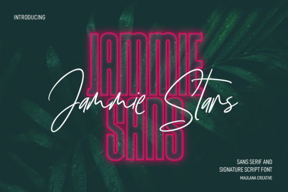 Jammie Stars: A Playful Display Typeface for Modern Web Design