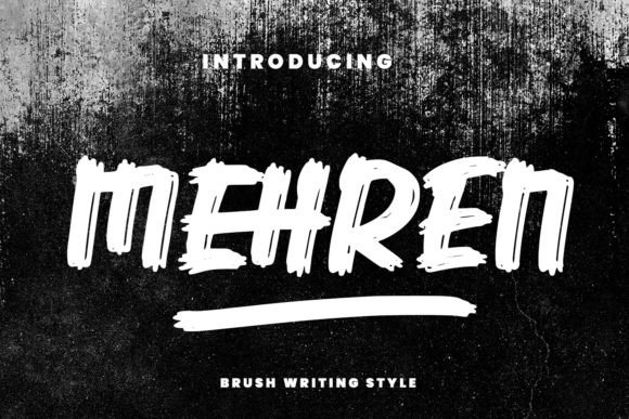 Mehren Display Font: A Modern Brush Typeface for Digital Design