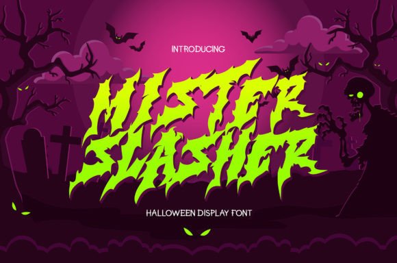 Mister Slasher: A Spooky Display Font for Bold Editorial Design