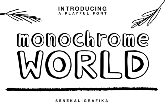 Monochrome World: The Display Typeface for Scroll-Stopping Visuals