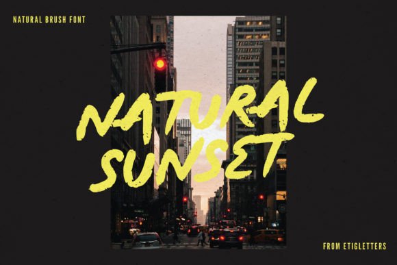 Natural Sunset: The Perfect Display Typeface for Your Brand