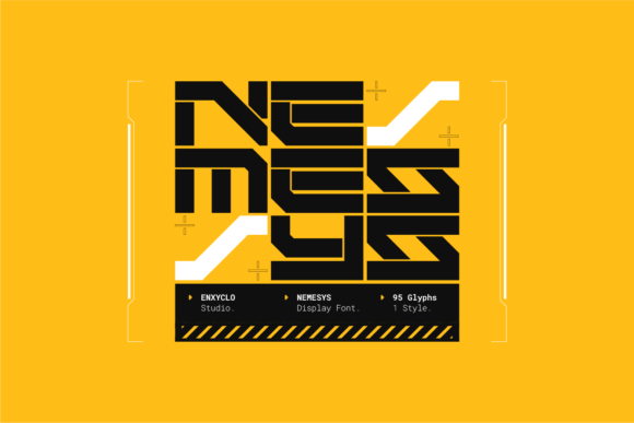Nemesys: The Futuristic Display Font for Handmade Brands