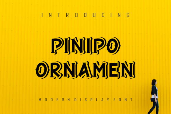 Pinipo Ornamen: A Fun Display Font for Creative Branding