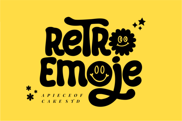 Retro Emoje: A Playful Display Font for Bold Branding