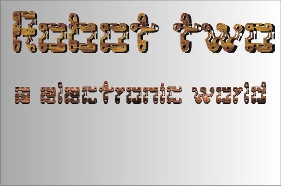 Robot Two: A Whimsical Display Font for Futuristic Branding