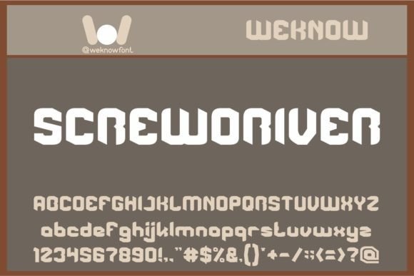Screwdriver: A Modern Display Typeface for Bold Web Design