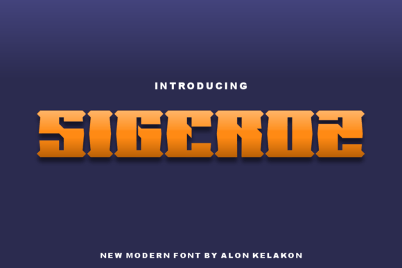 Sigeroz: The Bold Display Font for Handmade Brands and Crafts