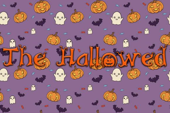 The Hallowed: A Whimsical Display Typeface for Spooky Campaigns