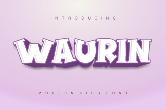 Waurin: A Playful Display Typeface for Engaging Editorial Design