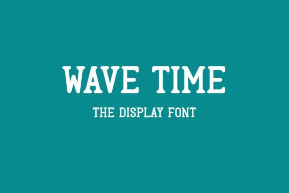 Wave Time: The Display Font That Elevates Small Business Branding